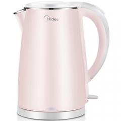 美的（Midea）电水壶 304不锈钢电热水壶 1.7L容量 双层防烫烧水壶WHJ1705b